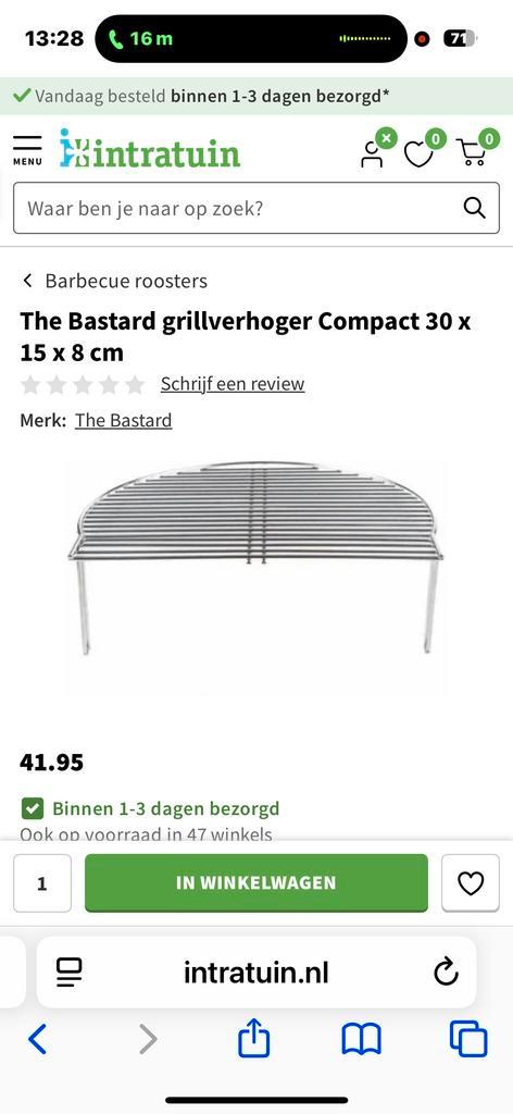 The Bastard Grillverhoger Compact 30x15x8cm, Tuin en Terras, Barbecue-accessoires, Nieuw, Ophalen of Verzenden