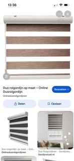 Duo rolgordijnen (w 2475 x h1690mm en w1325 x h1322 mm, Huis en Inrichting, Stoffering | Gordijnen en Lamellen, Ophalen, Beige