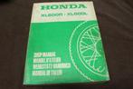 Honda XL600 R/L 1983 motorcycle shop manual handbuch XL 600, Ophalen of Verzenden, Honda
