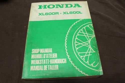 Honda XL600 R/L 1983 motorcycle shop manual handbuch XL 600, Motoren, Handleidingen en Instructieboekjes, Honda, Ophalen of Verzenden