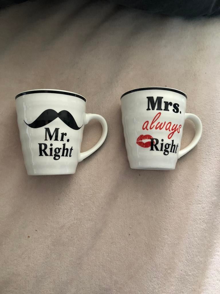 2 nog nieuwe mokken, Huis en Inrichting, Overige materialen, Ophalen of Verzenden, Zo goed als nieuw, Overige stijlen