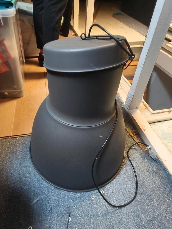 Grote hanglamp, Huis en Inrichting, Lampen | Hanglampen, Gebruikt, 75 cm of meer, Metaal, Ophalen