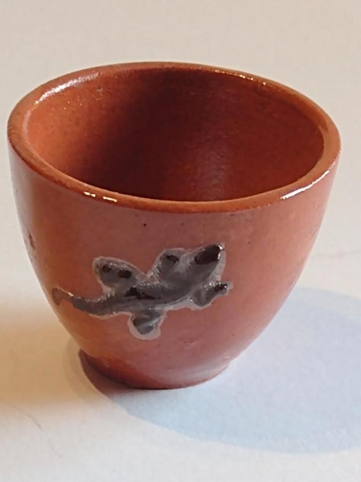 keramisch geglazuurde pot met hagedis / Fennicole, Verzamelen, Poppenhuizen en Toebehoren, Nieuw, Gebruiksvoorwerp, Ophalen