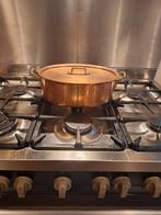 Grote koperen Ovalen braadpan Eenhoorn.3 kronen, Ophalen of Verzenden, Gebruikt, Overige materialen, Koekenpan of Braadpan