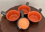 4 ovenvaste pannetjes met steel, Ophalen of Verzenden, Zo goed als nieuw, Overige materialen, Pot, Bus of Blik