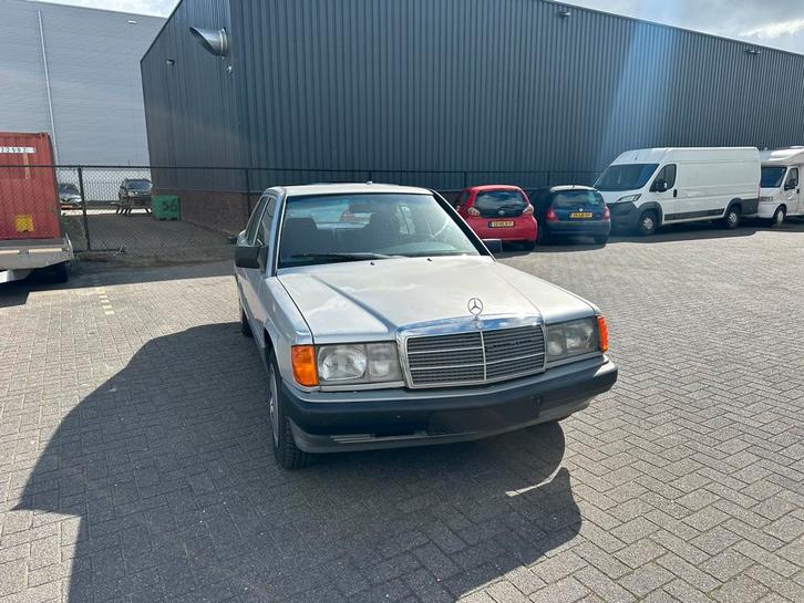 Mercedes 190E 1.8 1990 Belgische papieren!, Auto's, Mercedes-Benz, Bedrijf, 190-Serie, Benzine, Sedan, Handgeschakeld, Blauw, Stof