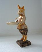 Beeld Kat met dienblad van Clayre & Eef, Ophalen of Verzenden, Zo goed als nieuw, Dier