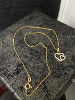 14 karaats gouden ketting met harten hanger, Nieuw, Goud, Goud, Ophalen of Verzenden