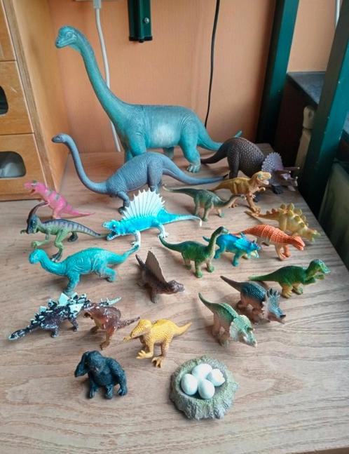 Lot dinosaurs plastic dieren figuren, Verzamelen, Speelgoed, Gebruikt, Ophalen of Verzenden