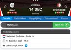 GEZOCHT AJAX FEYENOORD F SIDE TICKETS, Tickets en Kaartjes, Eén persoon, September