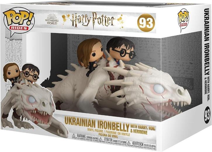 Funko Pop 93 Ukranian Ironbelly with Harry, Ron en Hermelien, Verzamelen, Poppetjes en Figuurtjes, Nieuw, Ophalen of Verzenden