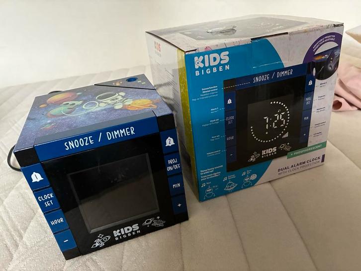 Big Ben Kinderwekker - Ruimte Thema & Projector, Witgoed en Apparatuur, Wekkers, Zo goed als nieuw, Digitaal, Ophalen