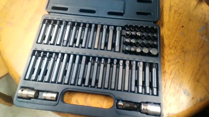 Torks, Ribe, Spline, Inhex stift doppen set 60 st., Auto diversen, Autogereedschap, Zo goed als nieuw, Ophalen of Verzenden