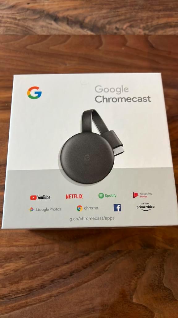 Google Chromecast 3e genaratie (nieuw in doos), Audio, Tv en Foto, Mediaspelers, Nieuw, HDMI, Ophalen of Verzenden
