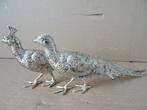 Stel tafelstukken fazant tafelfazanten zwaar verzilverd 23cm, Antiek en Kunst, Ophalen of Verzenden