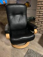 Relaxstoel, Huis en Inrichting, Fauteuils, Ophalen, Minder dan 75 cm, Leer, Zo goed als nieuw