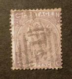 ENGELAND - Victoria 1865 6 P. purpurviolett Mi25 plate 5, Postzegels en Munten, Verzenden, Gestempeld