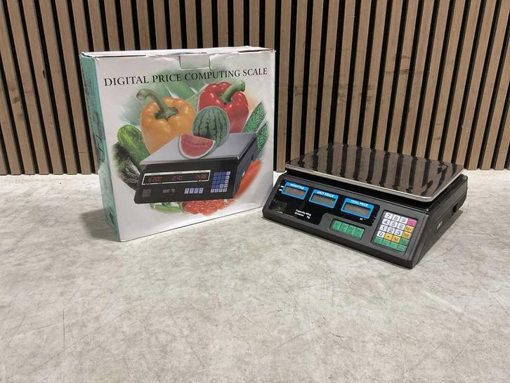 Acs digitale prijs weegschaal max 40 kg nieuw in doos‼️, Witgoed en Apparatuur, Weegschalen, Nieuw, Digitaal, Winkelweegschaal