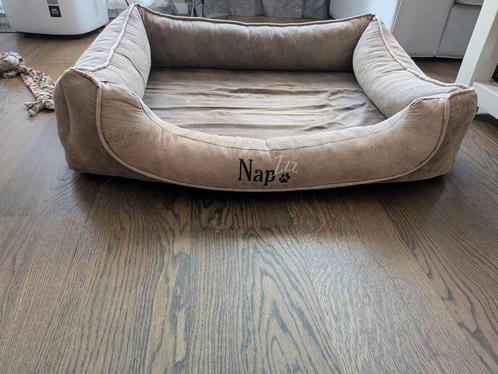 Napzzz hondenmand Leatherlook Divan Duo Bruin 80 x 60 cm, Dieren en Toebehoren, Hondenmanden, Gebruikt, Ophalen of Verzenden