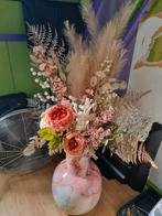 Prachtige opgemaakte vaas met kunsrbloemen, Ophalen, Zo goed als nieuw