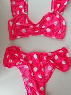 Roze polka dot bikini, maat 42 L, Kleding | Dames, Gedragen, Bikini, Ophalen of Verzenden, Roze