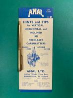 Amal Hints & Tips Motorcycle Carburetturs 1939 UK (Org.), Overige merken
