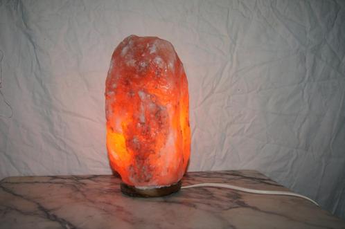 Himalay zoutsteen lamp, Huis en Inrichting, Lampen | Tafellampen, Minder dan 50 cm, Verzenden