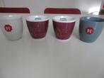 D.E. Douwe Egberts - 4x mok beker kop -nieuwstaat, Huis en Inrichting, Keuken | Servies, Overige materialen, Ophalen of Verzenden