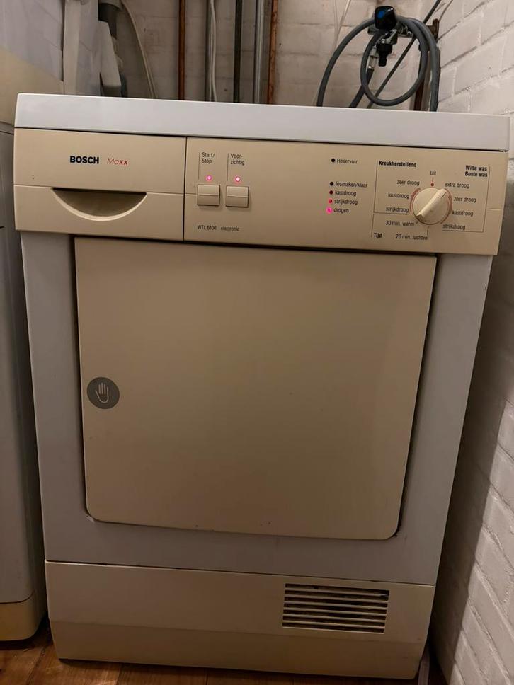 Bosch Maxx condensdroger, Witgoed en Apparatuur, Wasdrogers, Gebruikt, Condens, Voorlader, 6 tot 8 kg, 85 tot 90 cm, Ophalen