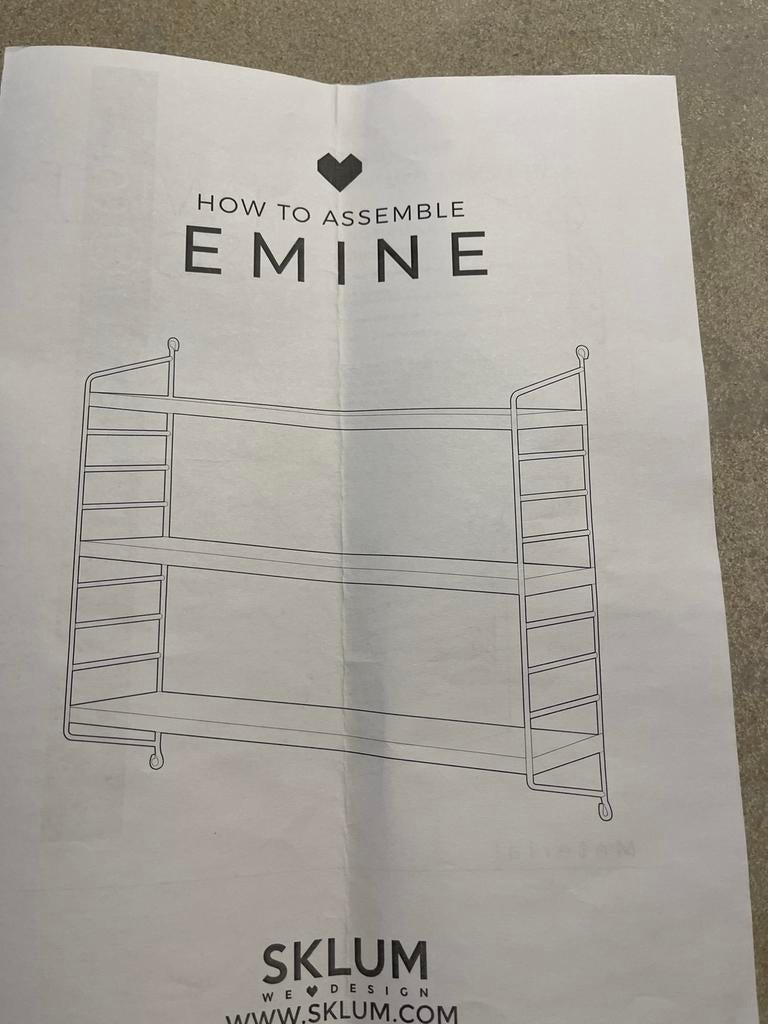 Wandrek Emine van Sklum, Huis en Inrichting, Woonaccessoires | Wandplanken en Boekenplanken, Ophalen, Nieuw