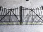 Stalen poort klassiek/antiek, Tuin en Terras, Tuinhekken en Hekwerk, Ophalen, Met poort, Gebruikt, Sierhekwerk