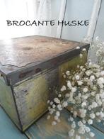 Oud stoer blik biscuits Verkade *Brocante Huske*, Antiek en Kunst, Ophalen of Verzenden