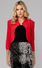 Joseph Ribkoff chique rood bolero jasje mt 38/40, Maat 38/40 (M), ., Joseph Ribkoff, Nieuw