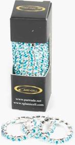 Vlechtelastiekjes met diamantjes Licht Blauw - Paardenelasti, Ophalen of Verzenden, Nieuw, Dressuur