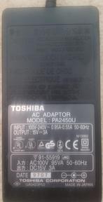 Toshiba laptop oplader adaptor PA2450U 15 V, 3 A, Computers en Software, Laptop-opladers, Ophalen of Verzenden, Gebruikt, Toshiba