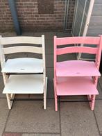 Stokke tripp trapp stoel rose en wit, Ophalen, Gebruikt, Meegroeistoel