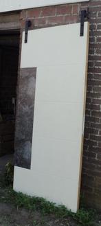 schuifdeur met rail, Ophalen, Gebruikt, 80 tot 100 cm, Binnendeur