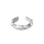 Zilveren organische vorm ring my jewellery stainless steel, IJzer of Staal, Nieuw, Ophalen of Verzenden, 17 tot 18