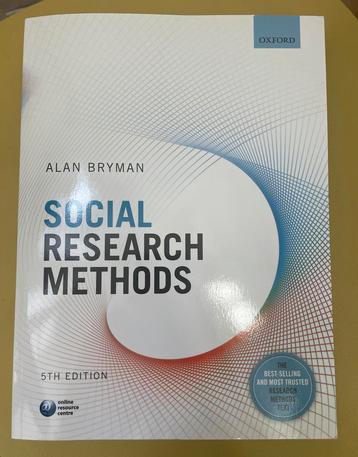 Social Research Methods - Perfecte Staat! beschikbaar voor biedingen
