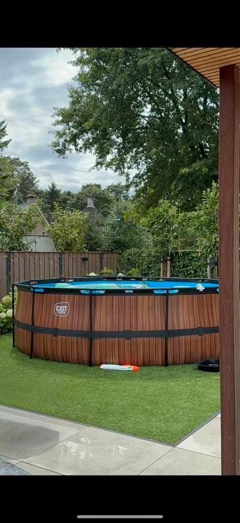 Compleet exit toys zwembad pakket 4,5 m doorsnede incl alles, Tuin en Terras, Zwembaden, Zo goed als nieuw, Opzetzwembad, 120 cm of meer
