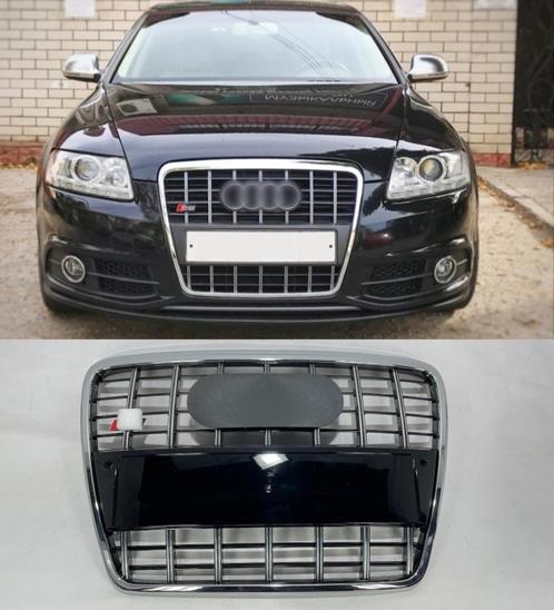 Audi A6 C6 2004-2011 Front Grill Bumper S6 look chroom, Auto diversen, Tuning en Styling, Ophalen of Verzenden