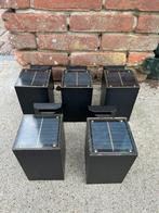 5 solar wandlampen up and down, Zonne-energie, Minder dan 50 watt, Wandlamp, Aluminium