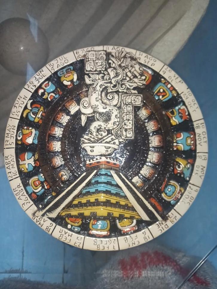 Maya kalender - z.g.a.n., Antiek en Kunst, Kunst | Niet-Westerse kunst, Ophalen of Verzenden