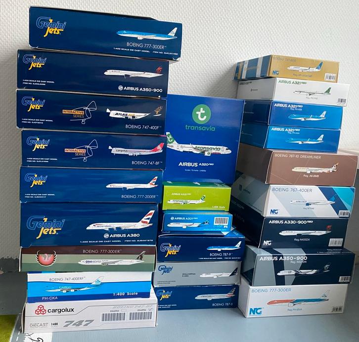 Meerdere 1:400 modellen (gemini jets - Ng-JC-Phoenix), Verzamelen, Luchtvaart en Vliegtuigspotten, Zo goed als nieuw, Schaalmodel