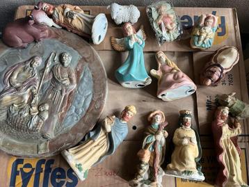 Kerststal Porselein 12-delig - Prachtstaat! beschikbaar voor biedingen