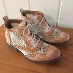 Klassieke hoge bruine beige leren schoenen van Bronx, mt 37, Bronx, Bruin, Verzenden, Lage of Enkellaarzen