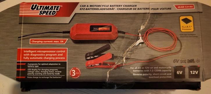 Ultimate Speed Acculader - 6V/12V, Auto-onderdelen, Accu's en Toebehoren, Universele onderdelen, Nieuw, Ophalen