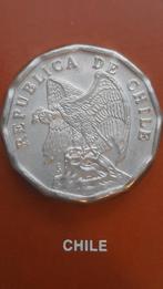10 centavos 1979 Chili + postzegel- Limited edition Franklin, Ophalen of Verzenden, Zuid-Amerika