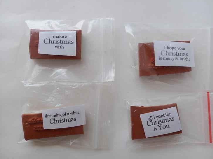 Engelse kerst tekst stempels - EZ mounted, Hobby en Vrije tijd, Stempelen, Nieuw, EZ-mounted stempel, Verzenden