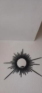 Brutaliteit smeedijzeren spiegel lijst zon sunburst, Ophalen of Verzenden, Rond, 50 tot 100 cm, Minder dan 100 cm